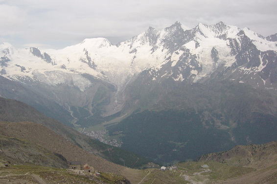 Mischabel from Hohsaas across Saastal