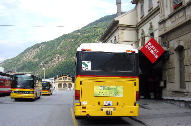 SBB Brig Station and Post Buses