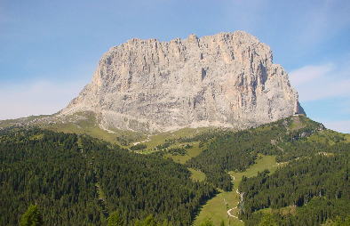 Sassolungo from Passo Gardena