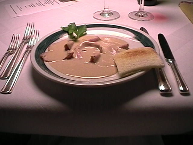 Dinner at Hotel Carmen in October 1999