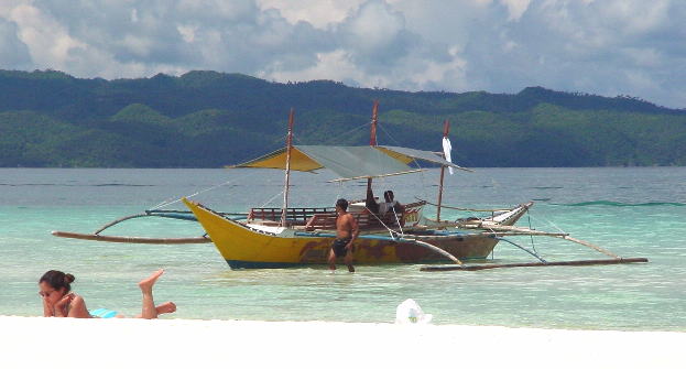 At the White Beach