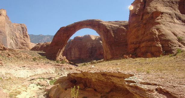 Rainbow Bridge and the dry creek