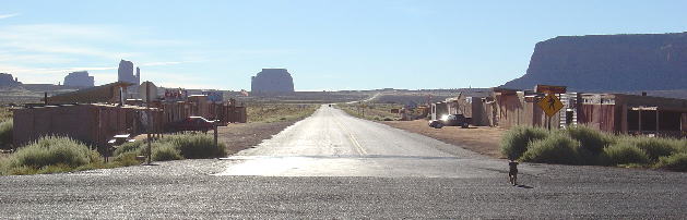 Crossing to the entrance