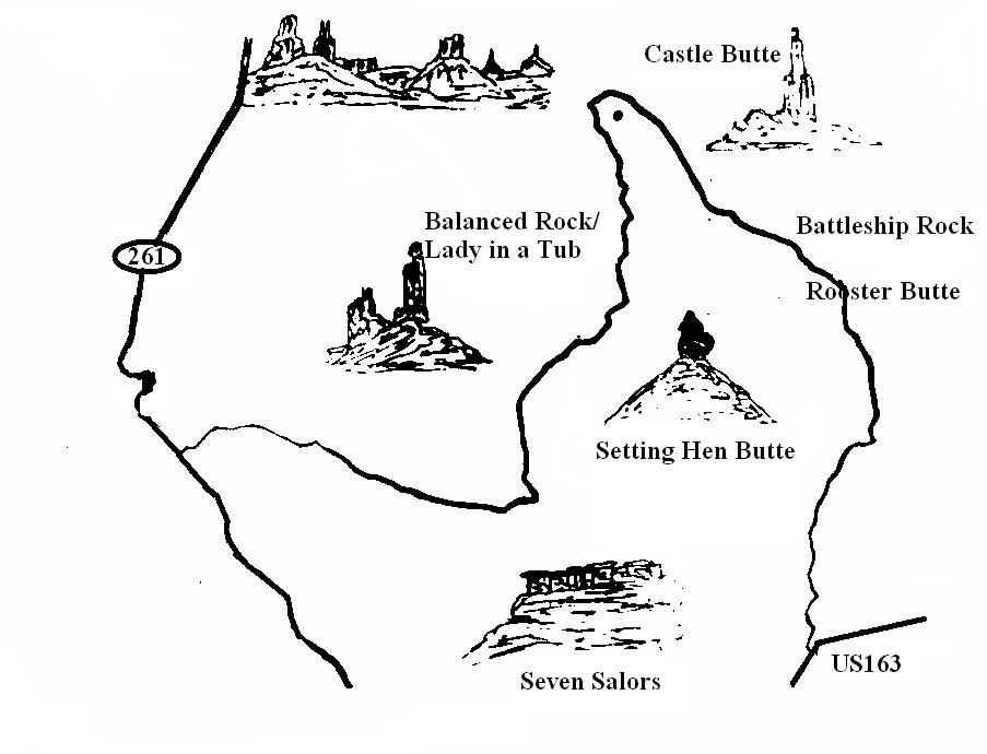 Map of Valley of the God