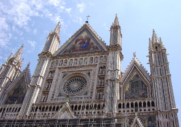 The facade of the Duomo