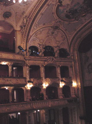 Inside the theater