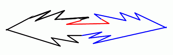 行灯袴の構造図