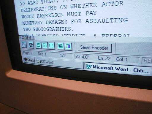 MS-WORDの画面