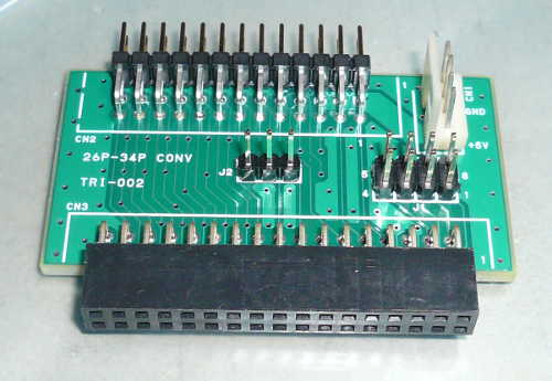 PC-98専用 26ピン- 34ピンFDDコネクタ変換基板