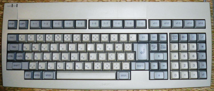 NEC PC-9800シリーズ用キーボード (PC-9821Apに付属のもの)