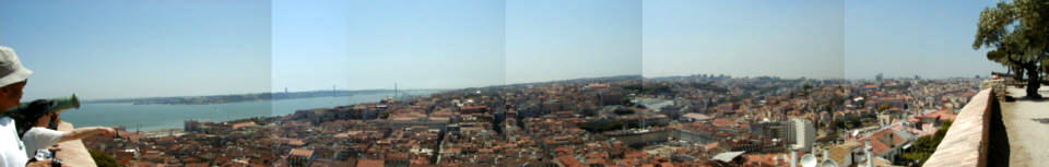���󡦥���른���뤫���į��(The view from Castelo de Sao Jorge)