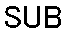 SUBFuLN^(SUBstitute character